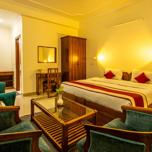 Non Balcony Double Bed Room of Theap - Best Guest House in Noida Sector 55